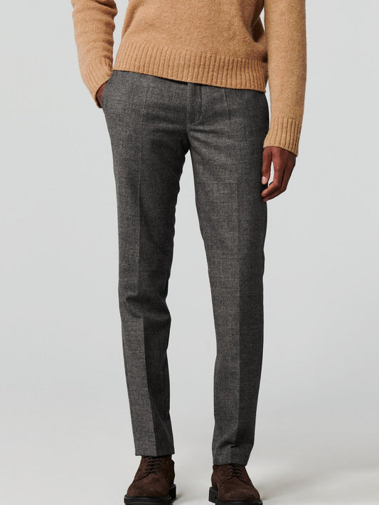 MEYER Chino-Hose Herren Wolle kariert
