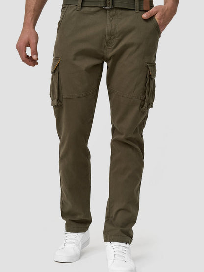Indicode Cargohose Herren Baumwolle