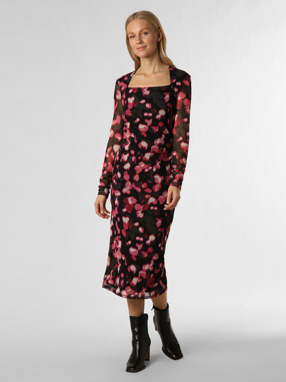 s.Oliver LABEL Kleid Damen Mesh gemustert