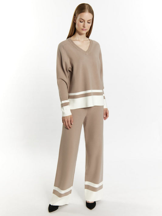 Dreimaster Strickpullover Damen gestreift