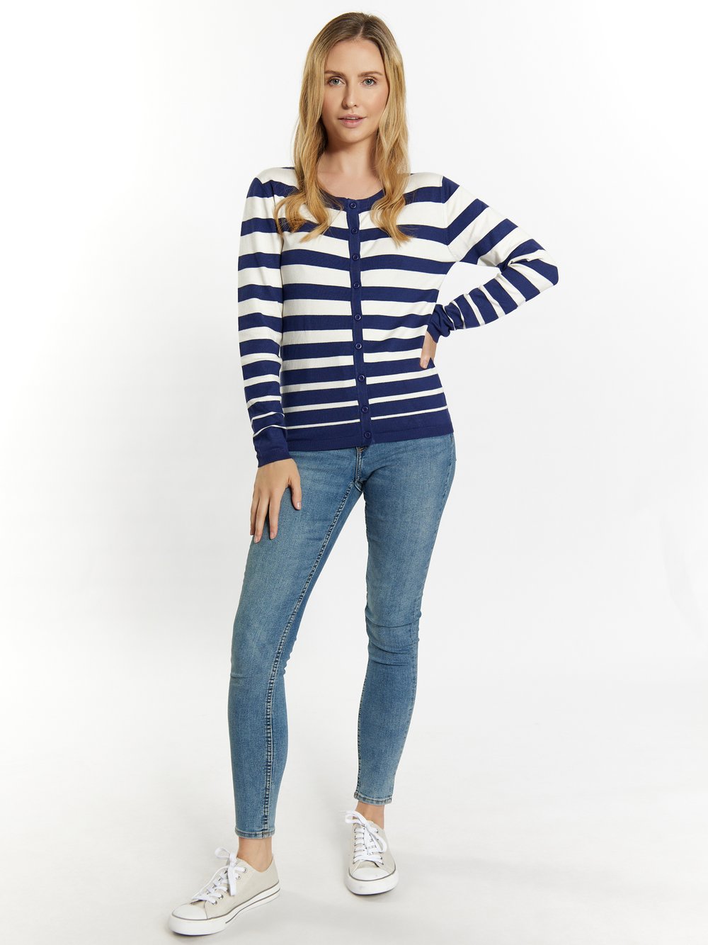Usha Strickjacke Damen gestreift