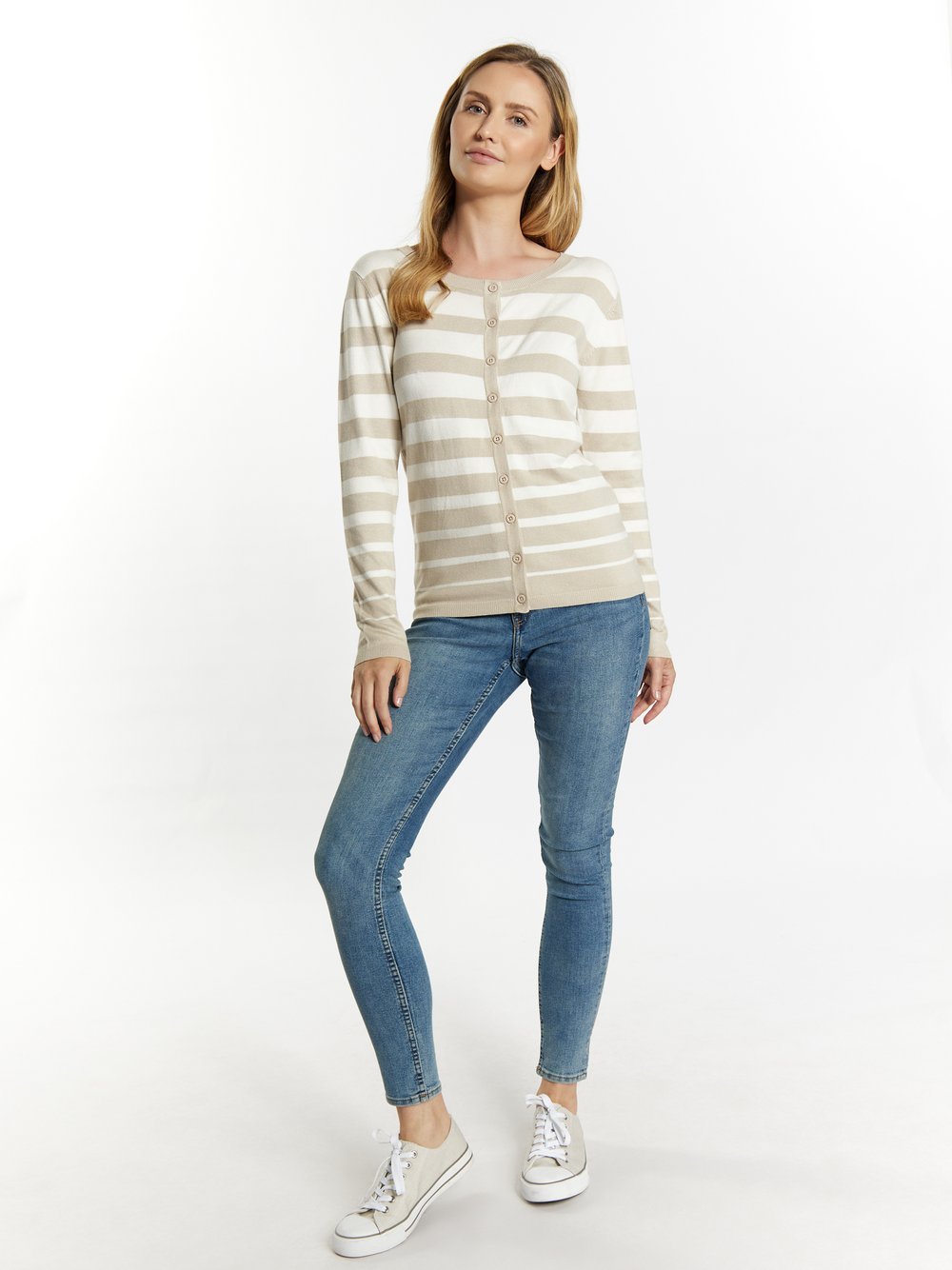 Usha Strickjacke Damen gestreift