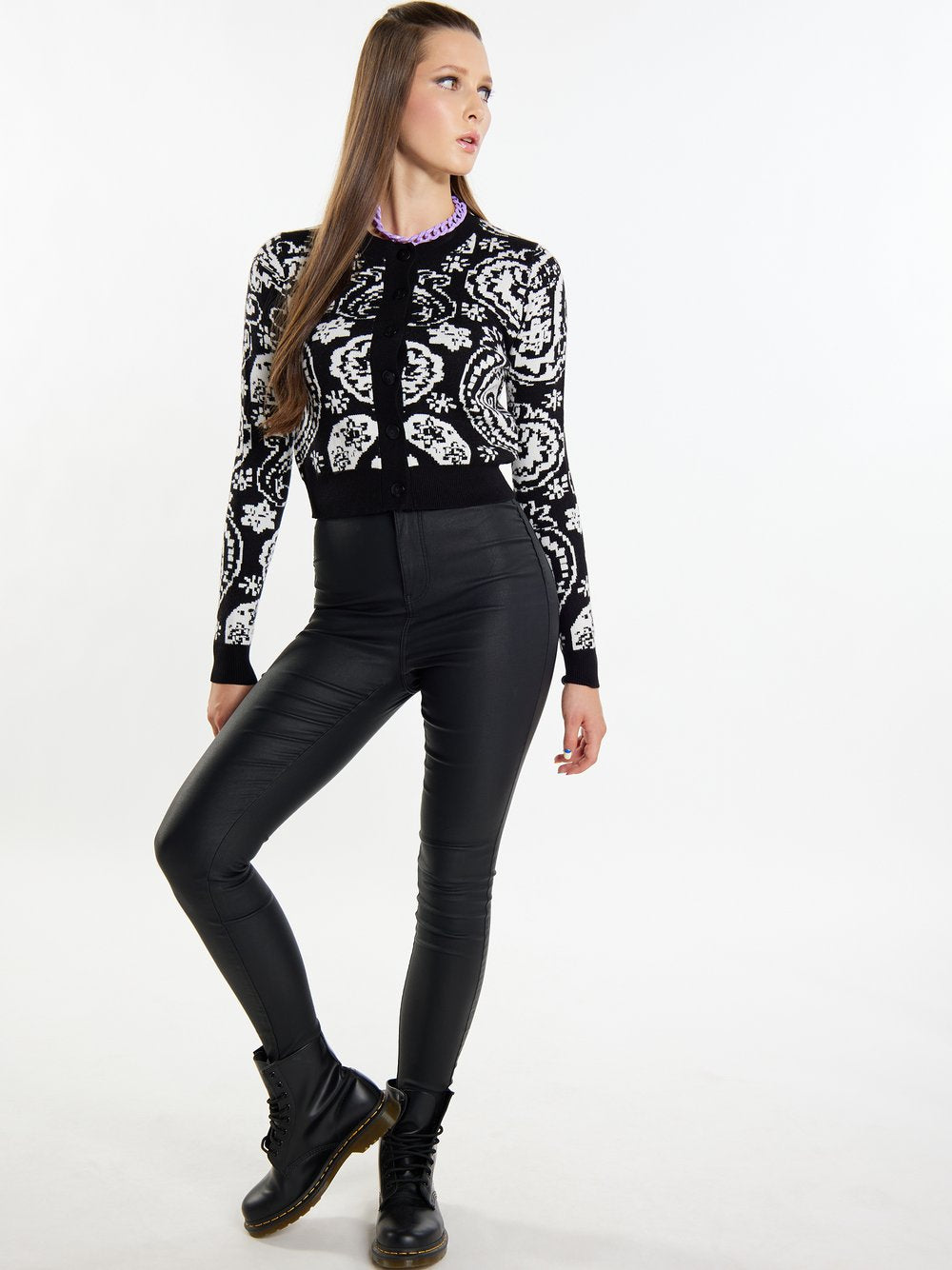 MyMo Strickjacke Damen strukturiert