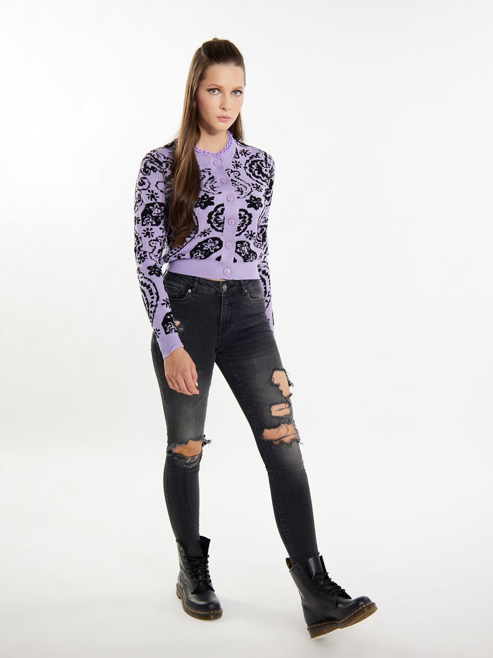 MyMo Strickjacke Damen strukturiert