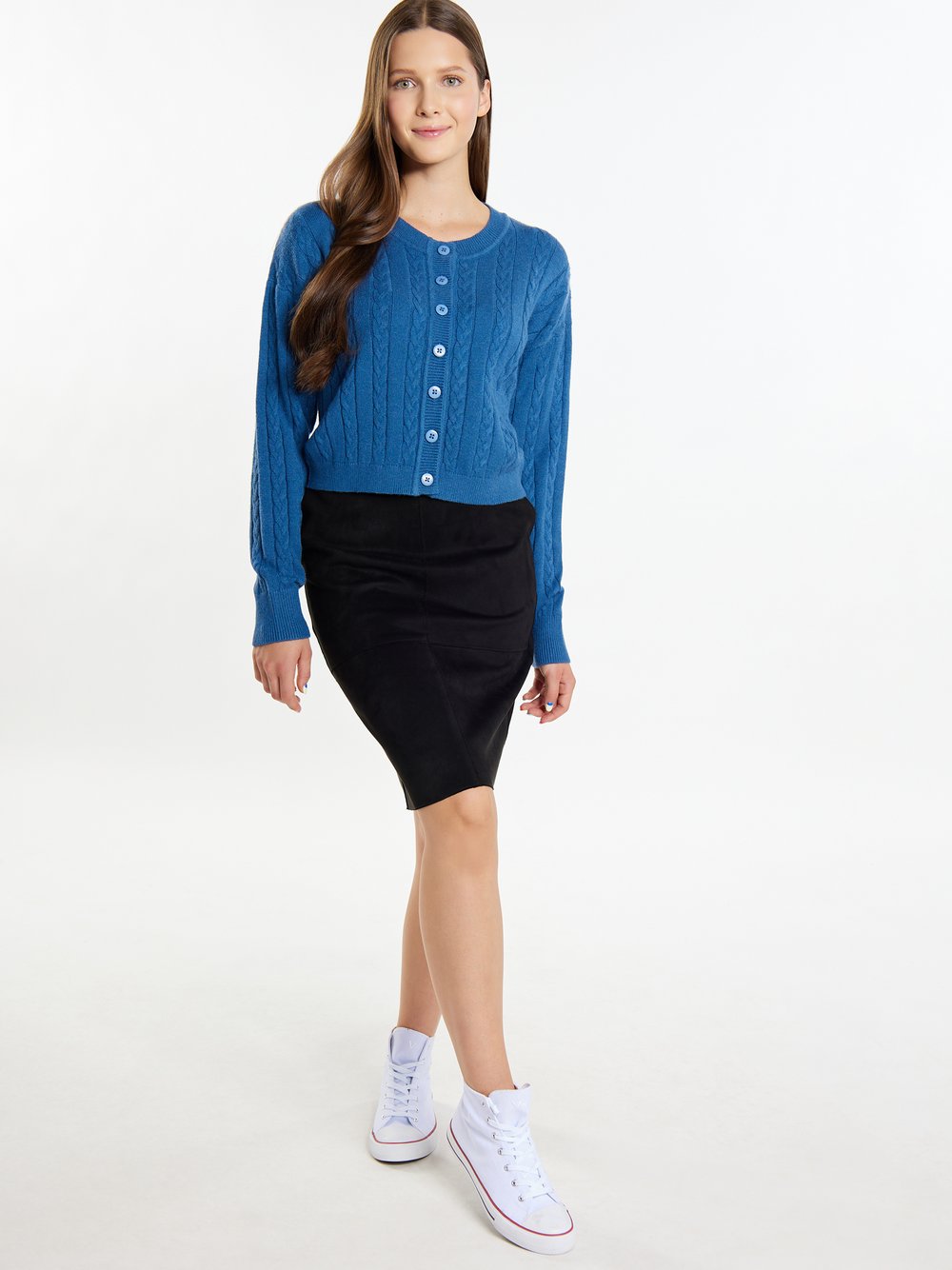 MyMo Strickjacke Damen Viskose gemustert