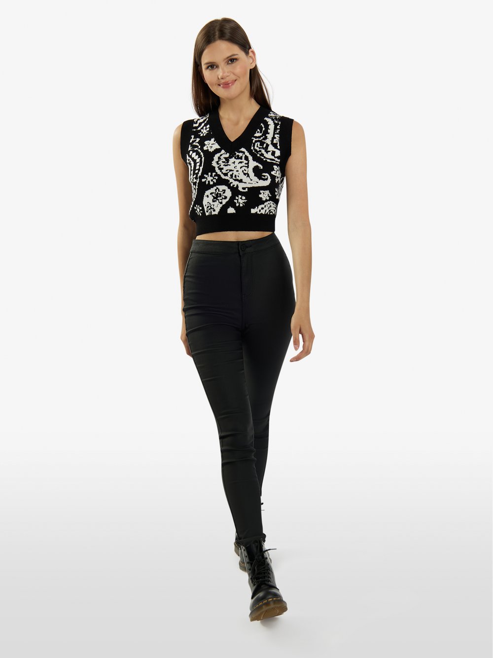 MyMo strickpullunder Damen strukturiert