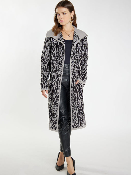 Faina Strickcardigan Damen gemustert