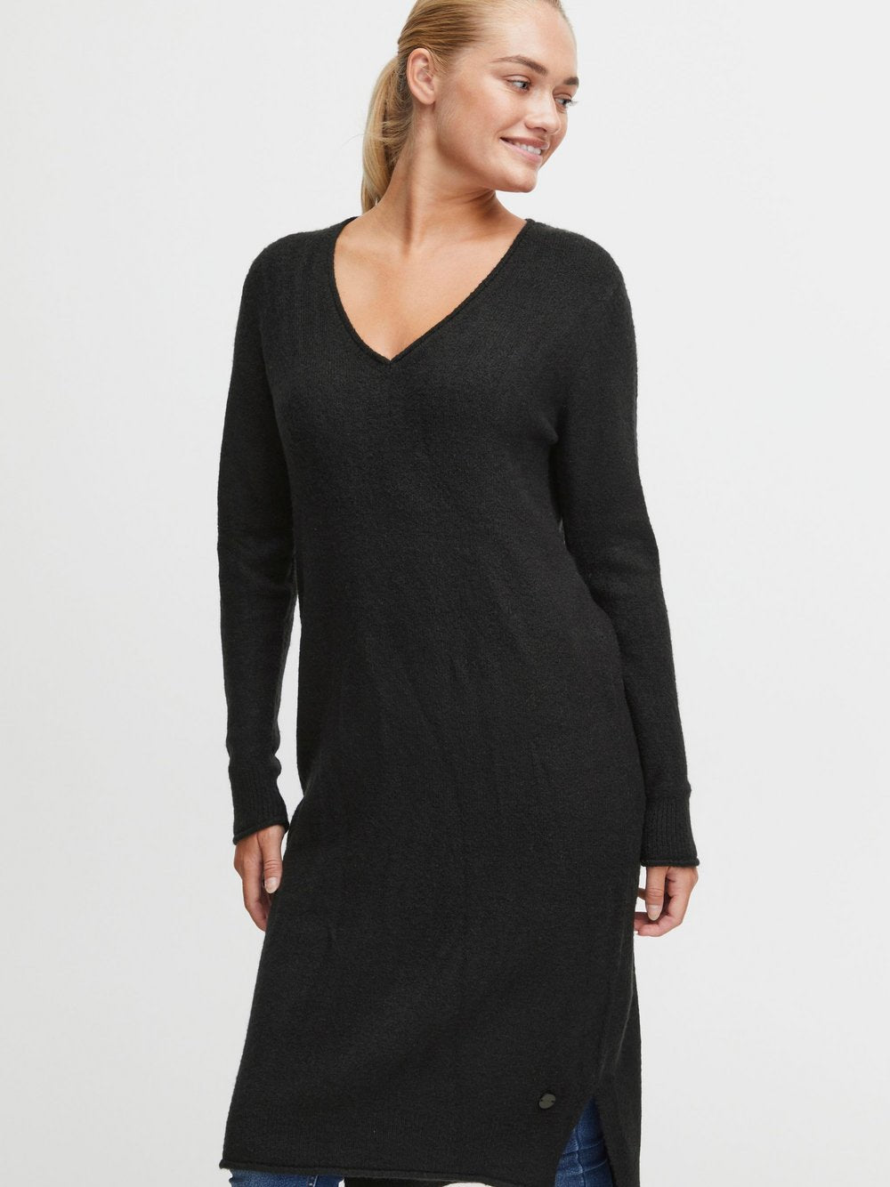 OXMO Strickkleid Damen meliert