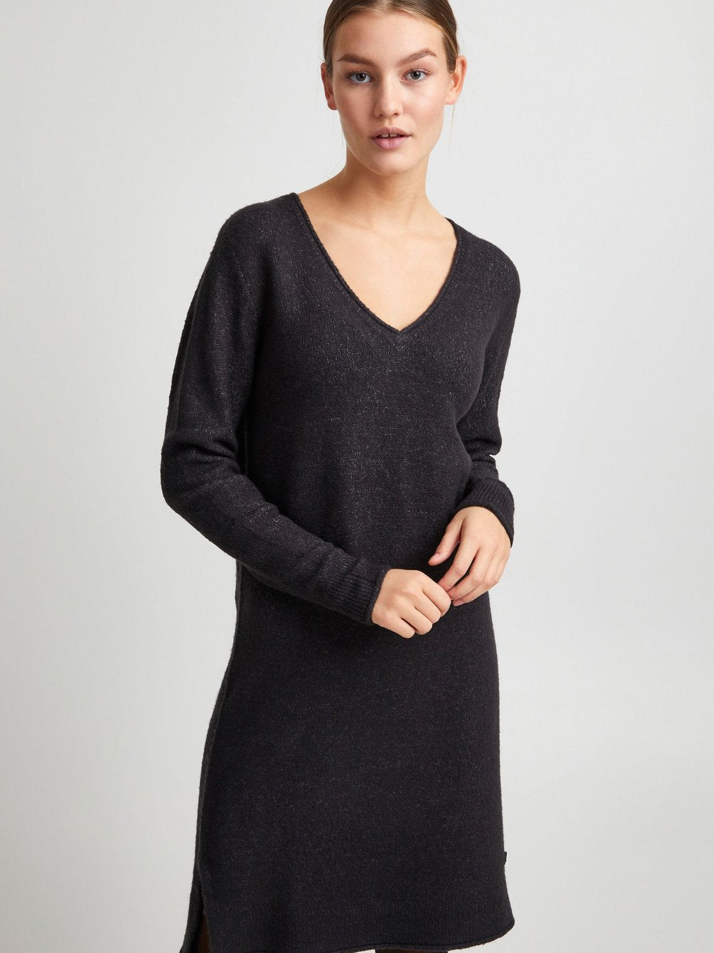 OXMO Strickkleid Damen meliert
