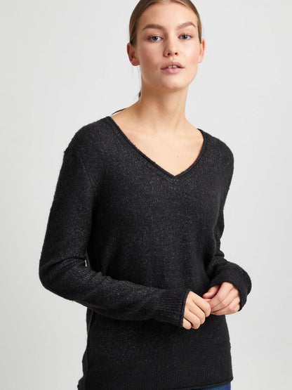 OXMO Strickpullover Damen meliert