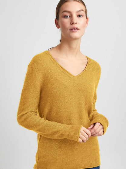 OXMO Strickpullover Damen meliert