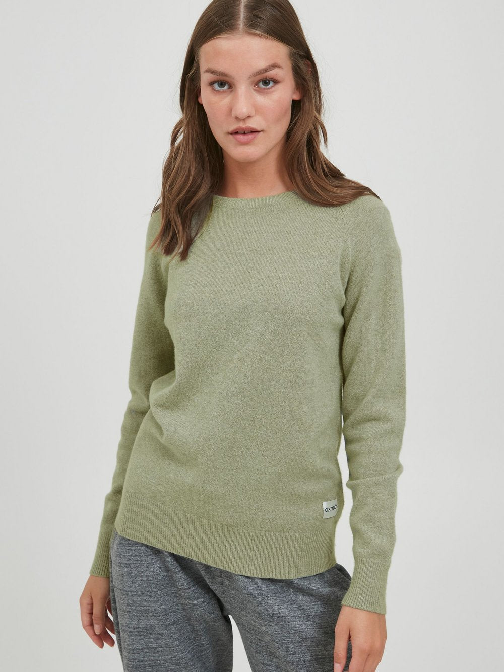 OXMO Strickpullover Damen meliert