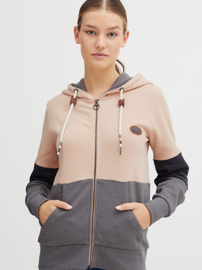 OXMO Strickjacke Damen meliert
