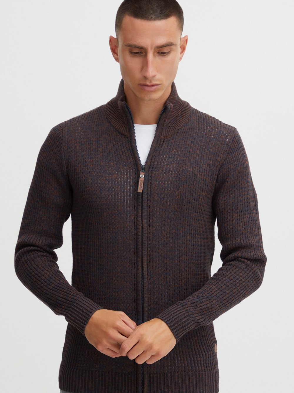 BLEND Strickjacke Herren meliert