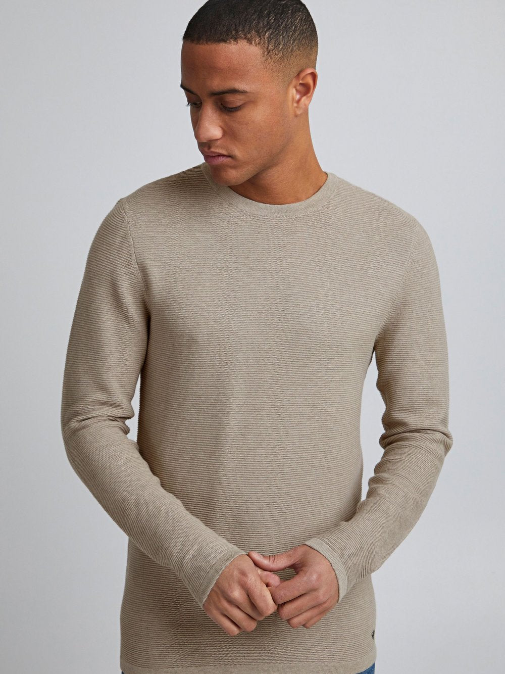 Indicode Rundhalspullover Herren Baumwolle