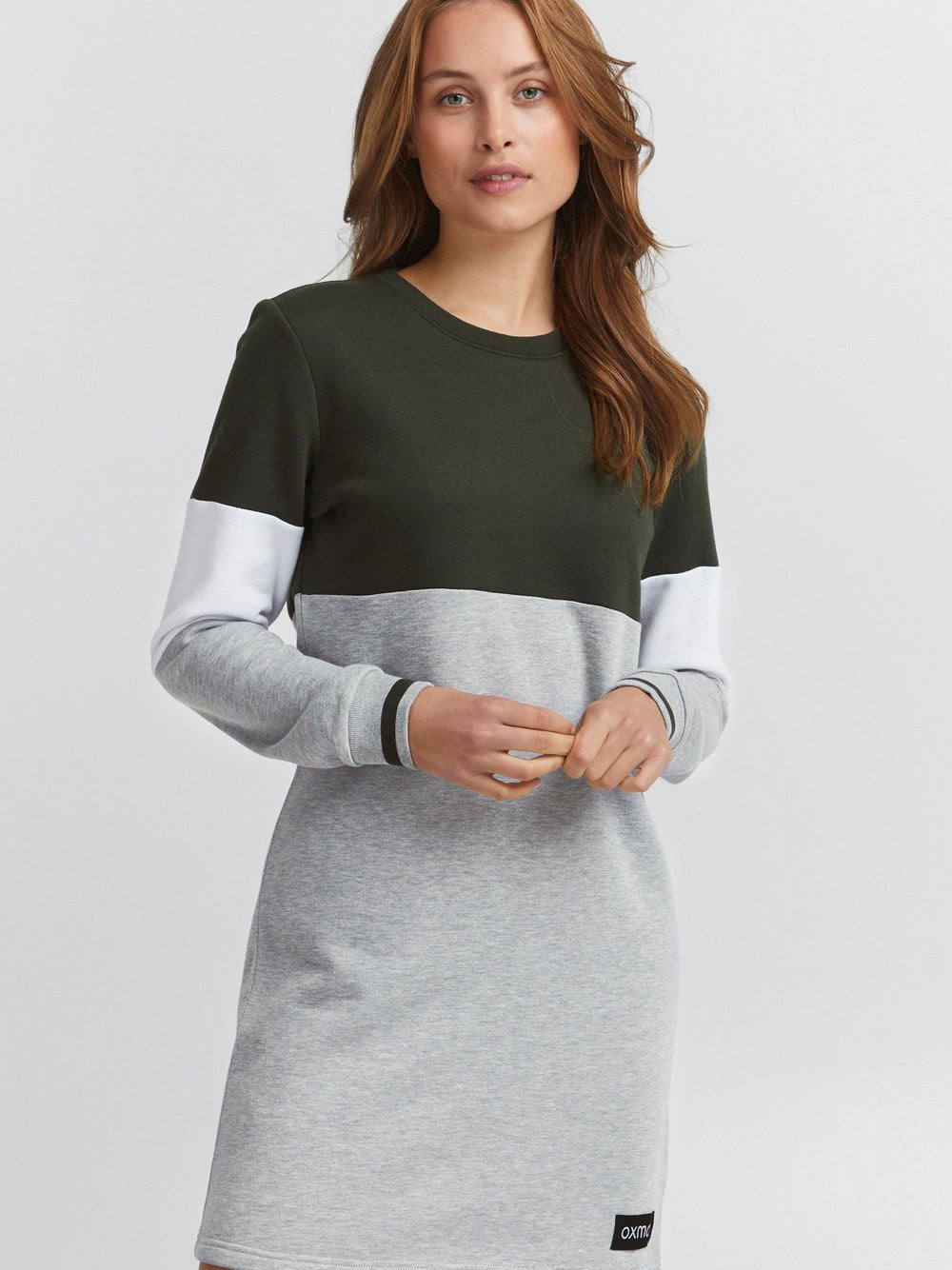 OXMO Sweatkleid Damen gemustert