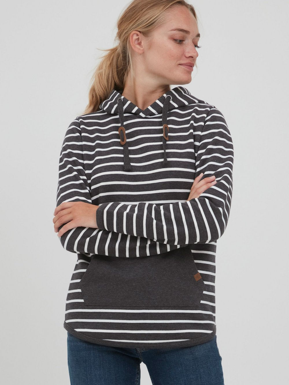 OXMO Hoodie Damen gestreift