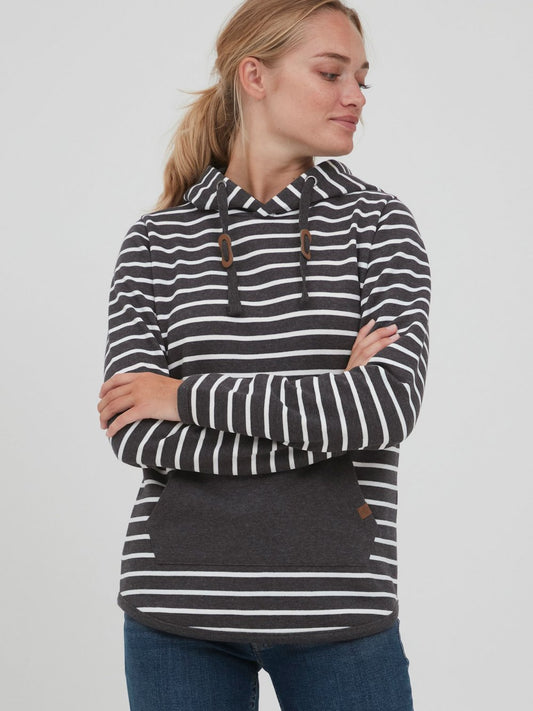 OXMO Hoodie Damen gestreift