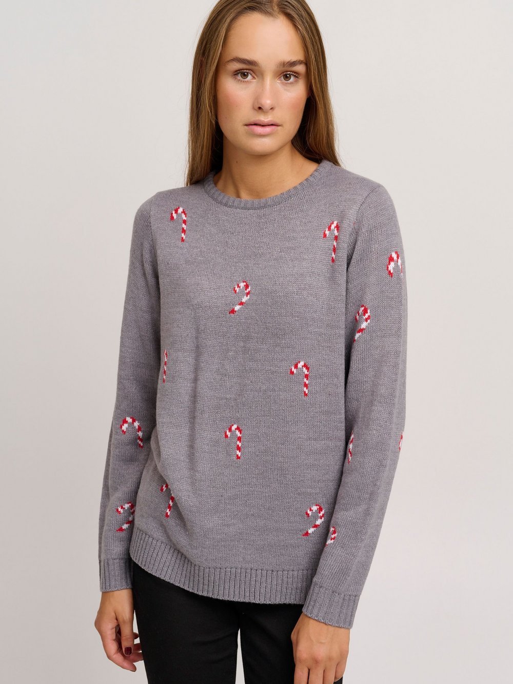 OXMO Weihnachtspullover Damen bedruckt