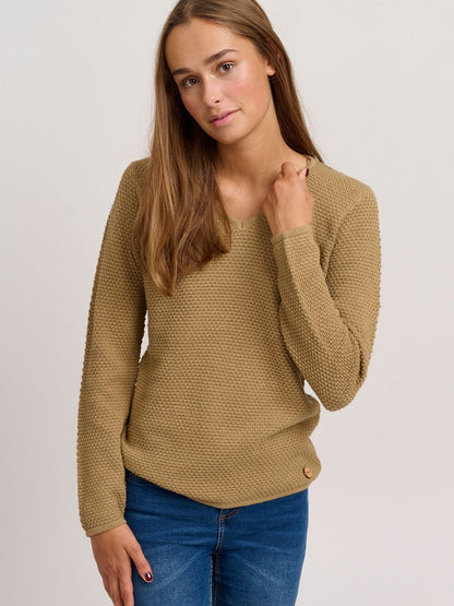 OXMO Strickpullover Damen meliert