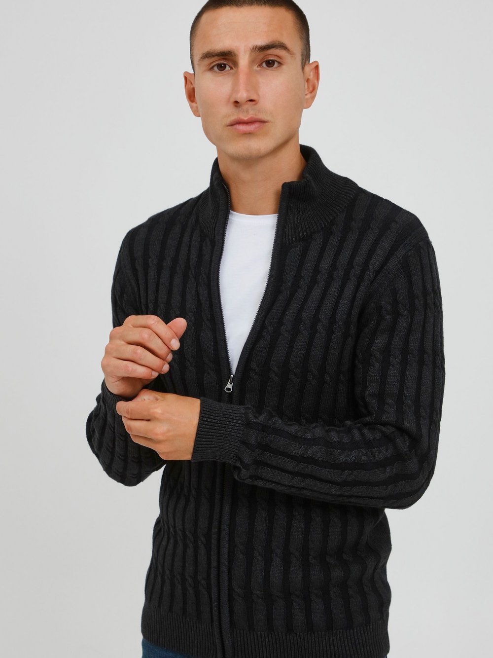 BLEND Strickjacke Herren meliert