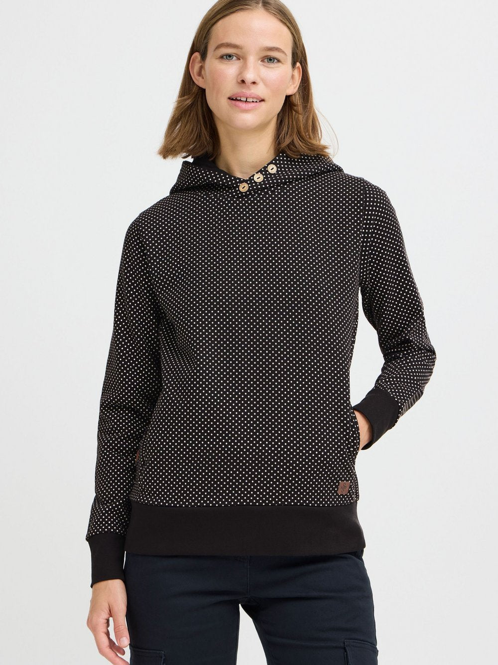 OXMO Hoodie Damen gestreift