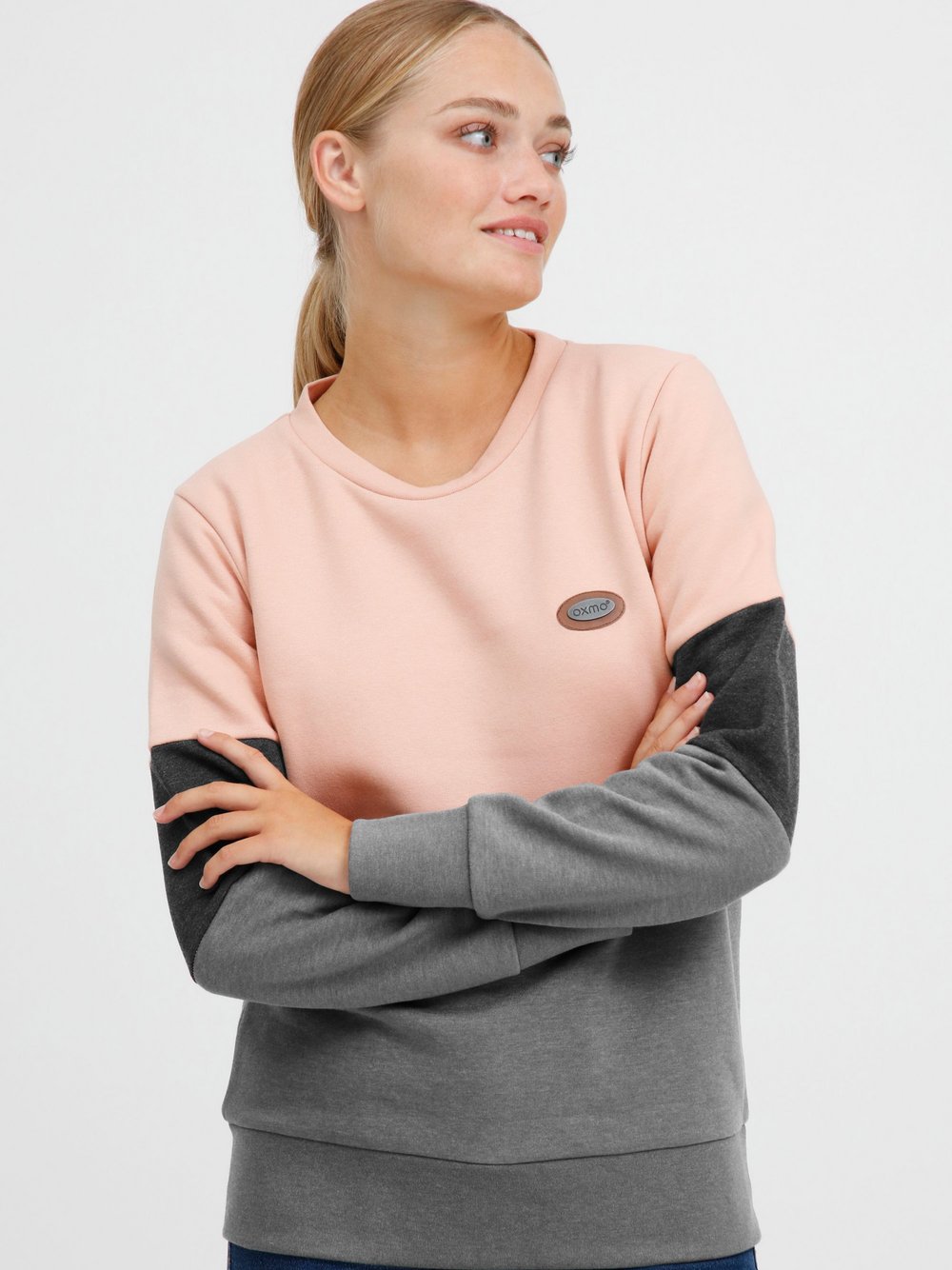 OXMO Sweatshirt Damen meliert