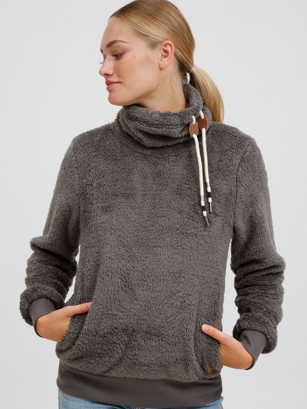 OXMO Fleecepullover Damen