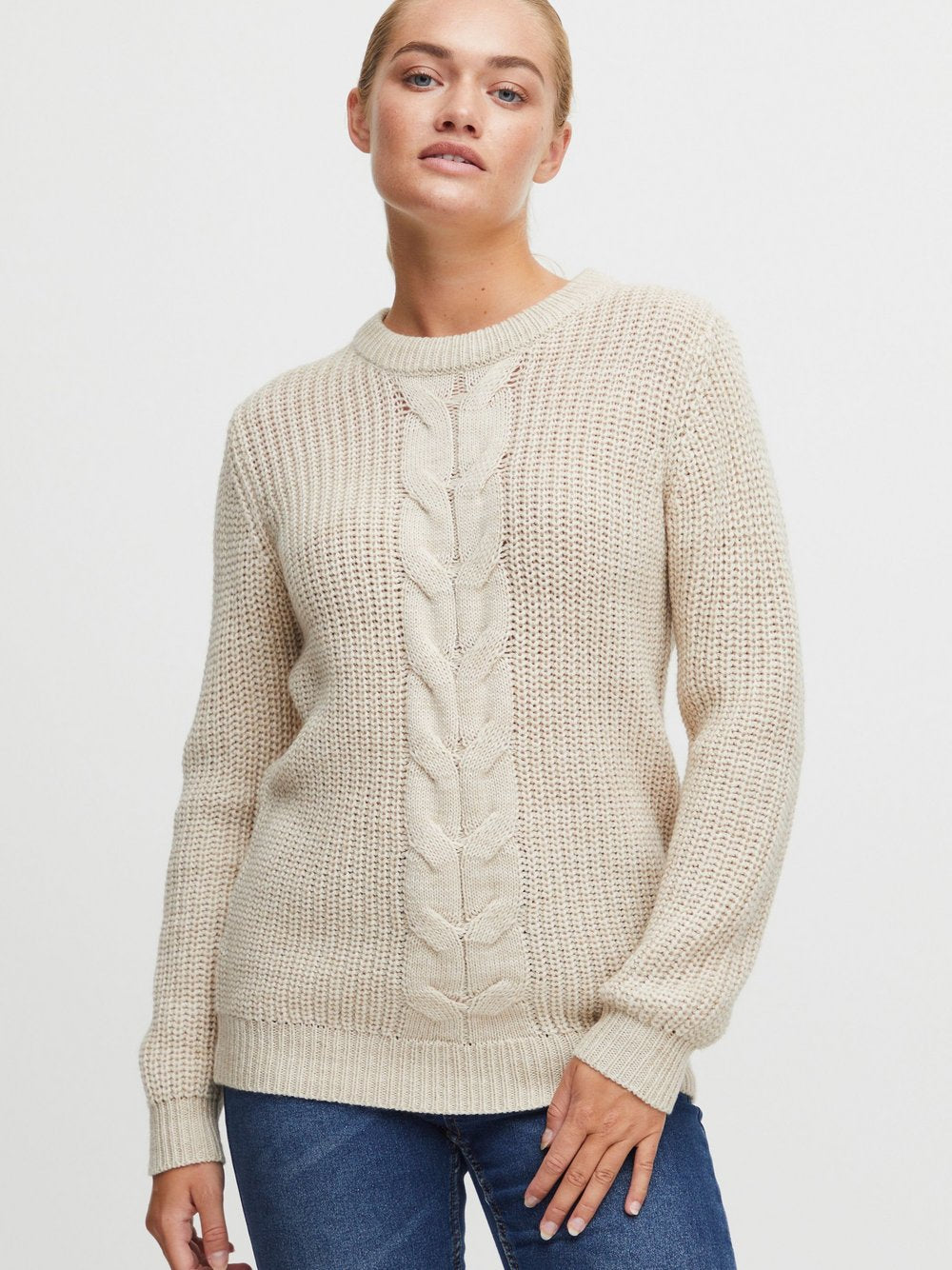 OXMO Weihnachtspullover Damen bedruckt
