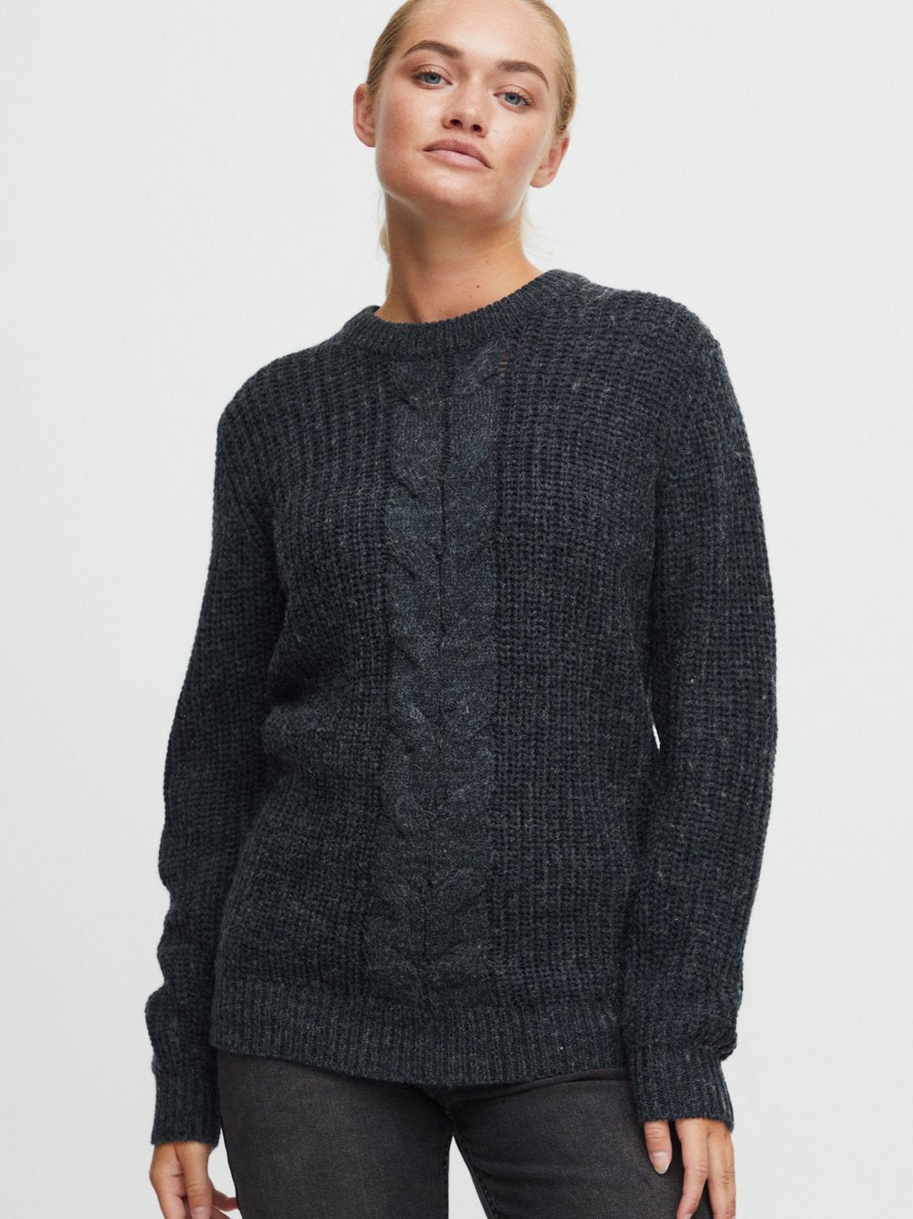 OXMO Weihnachtspullover Damen bedruckt
