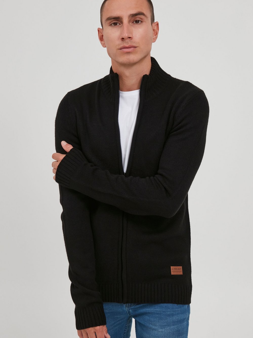 BLEND Strickjacke Herren meliert