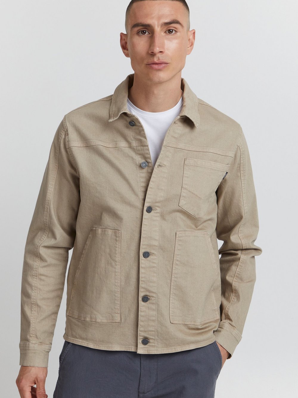 BLEND Jeansjacke Herren Baumwolle