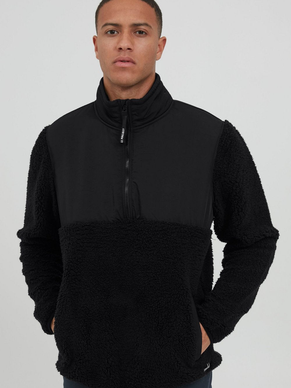 BLEND Fellimitatjacke Herren gemustert