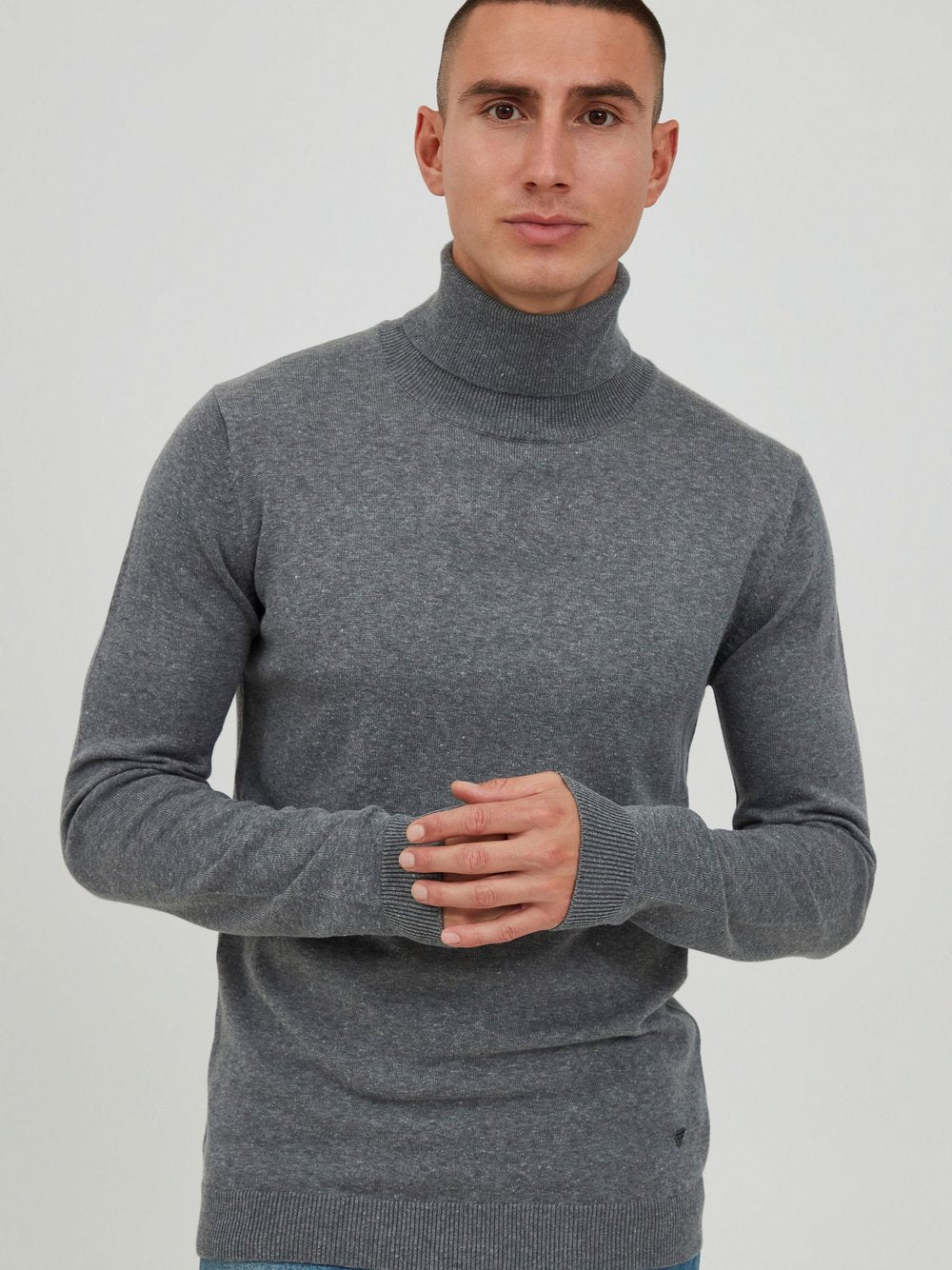 BLEND Rollkragenpullover Herren Baumwolle