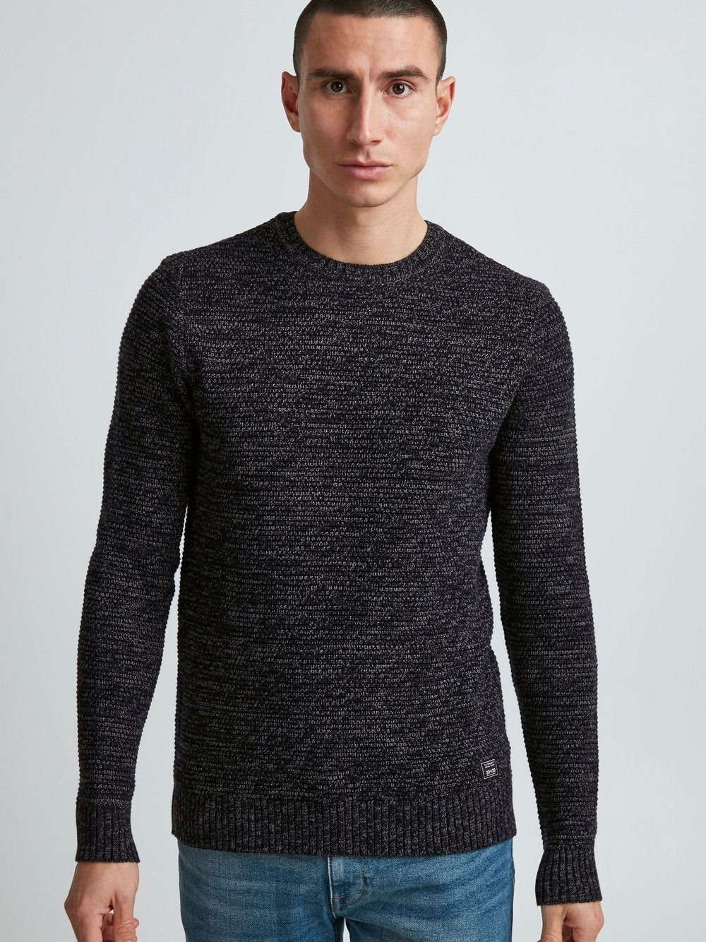 Indicode Strickpullover Herren Baumwolle meliert