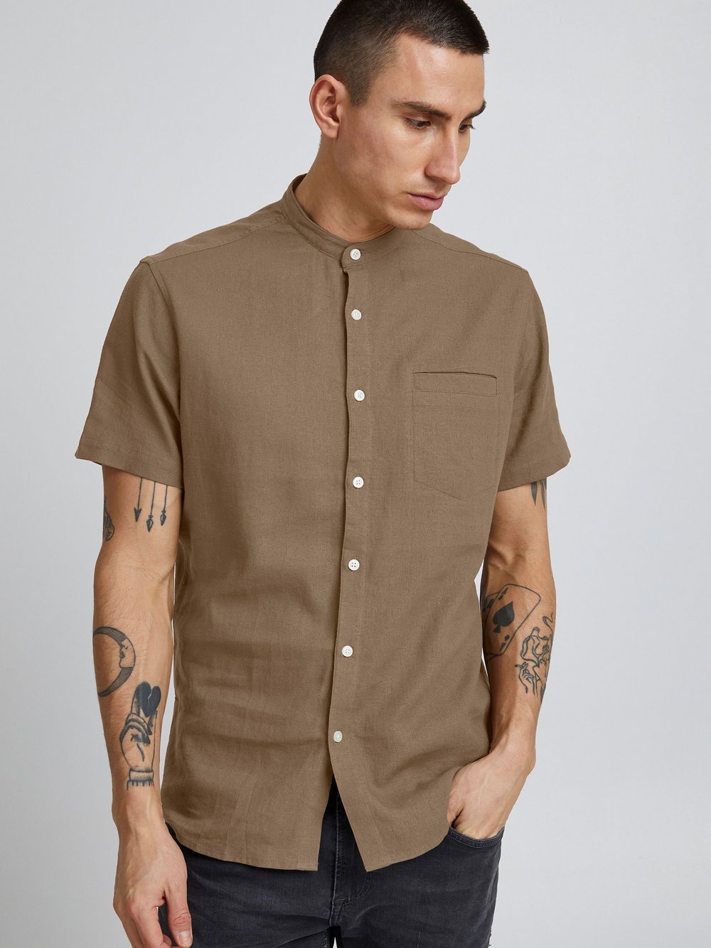 Indicode Kurzarmhemd Herren Regular Fit