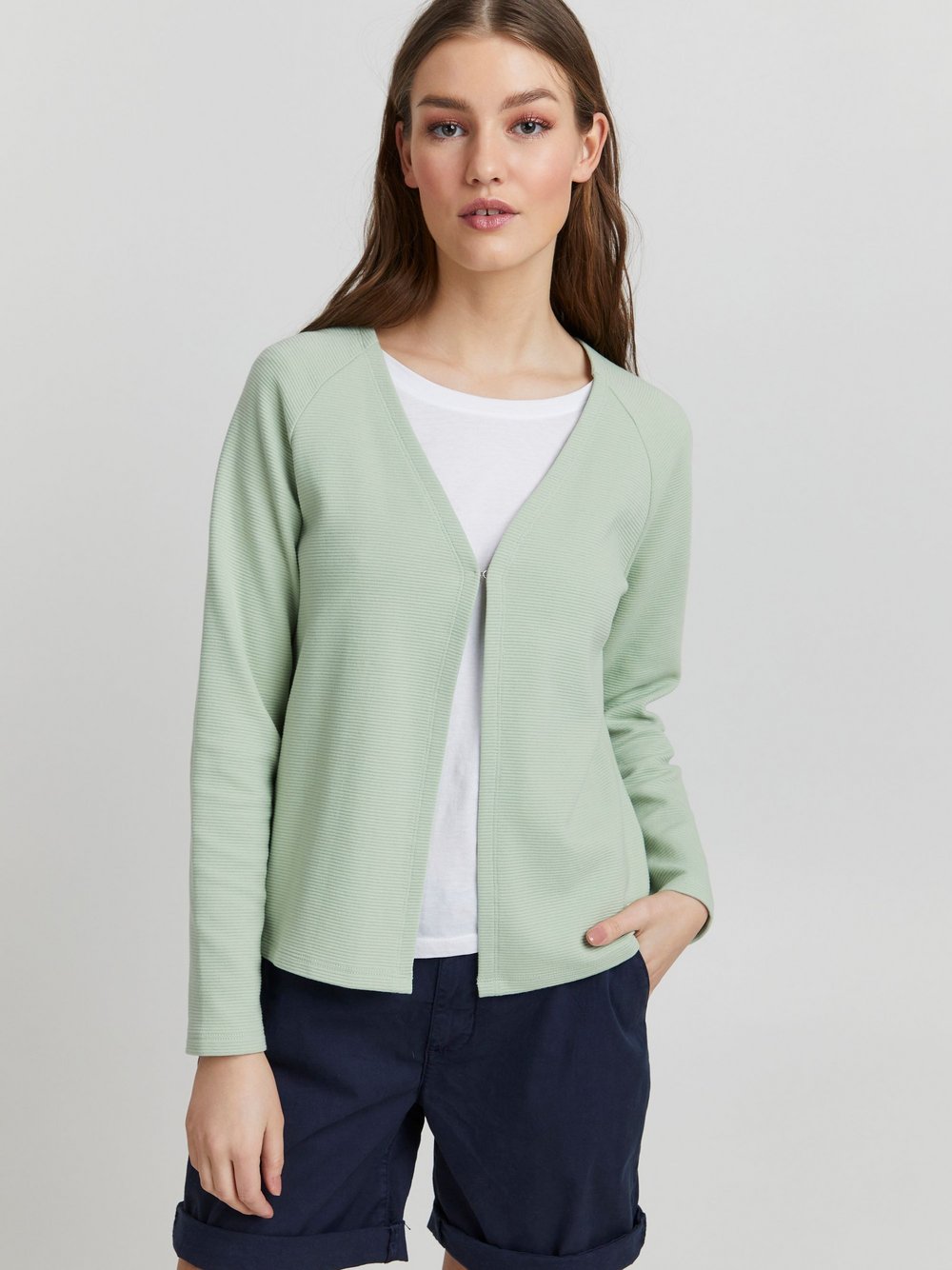 OXMO Sweatjacke Damen Baumwolle