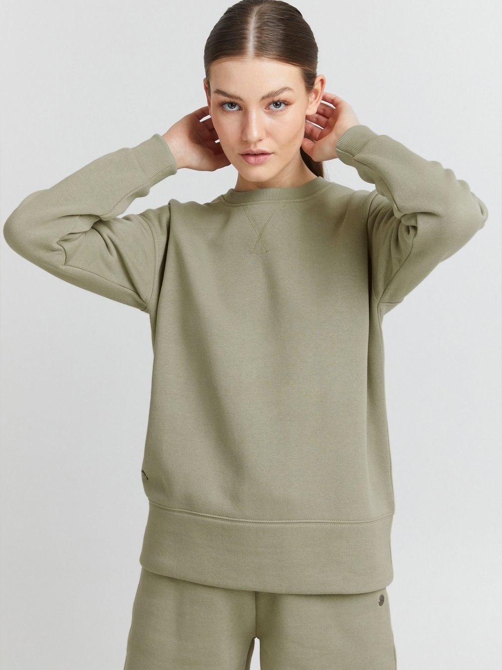 OXMO Sweatshirt Damen meliert