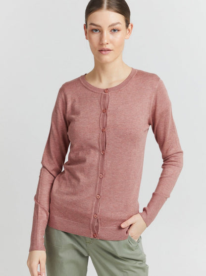 OXMO Strickjacke Damen meliert