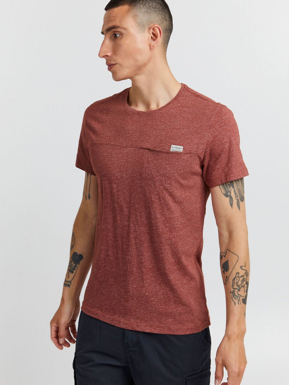 Indicode T-Shirt Herren Baumwolle bedruckt