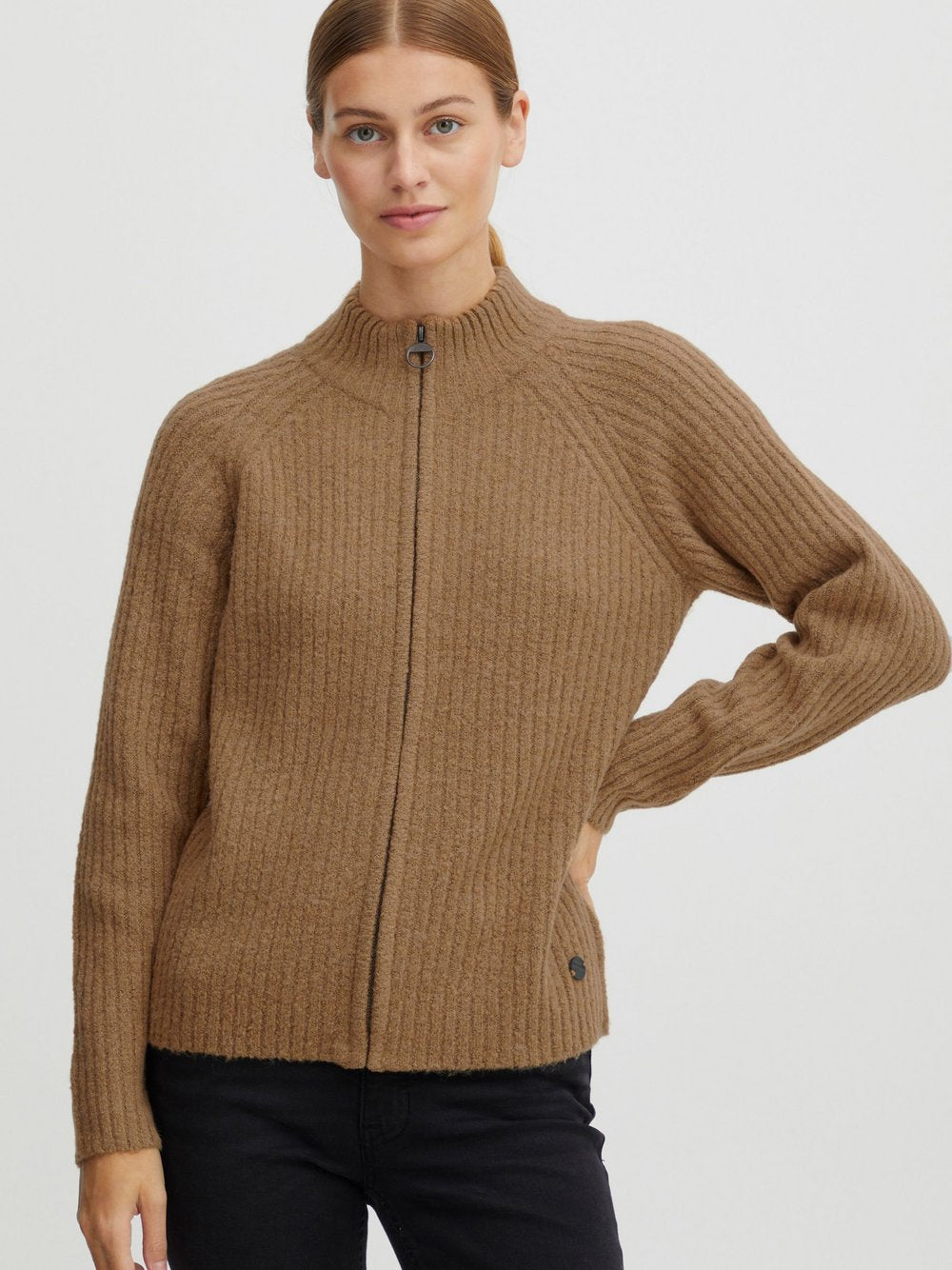 OXMO Strickjacke Damen gemustert