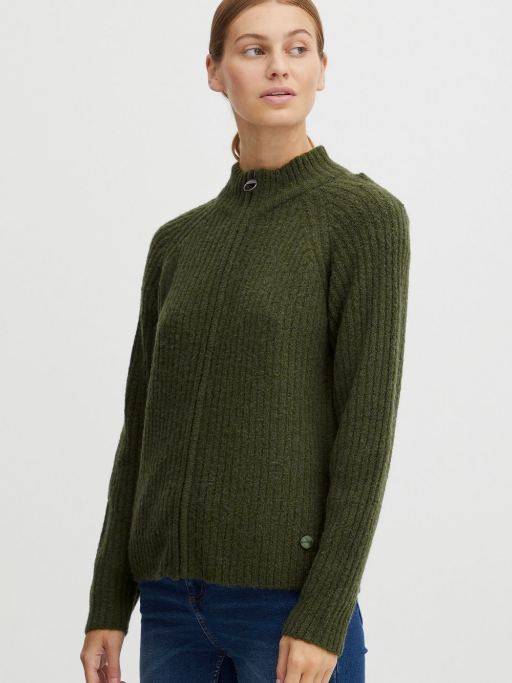 OXMO Strickjacke Damen gemustert