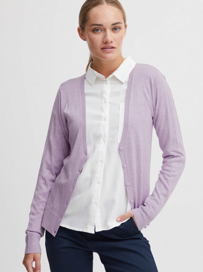 OXMO Strickjacke Damen meliert
