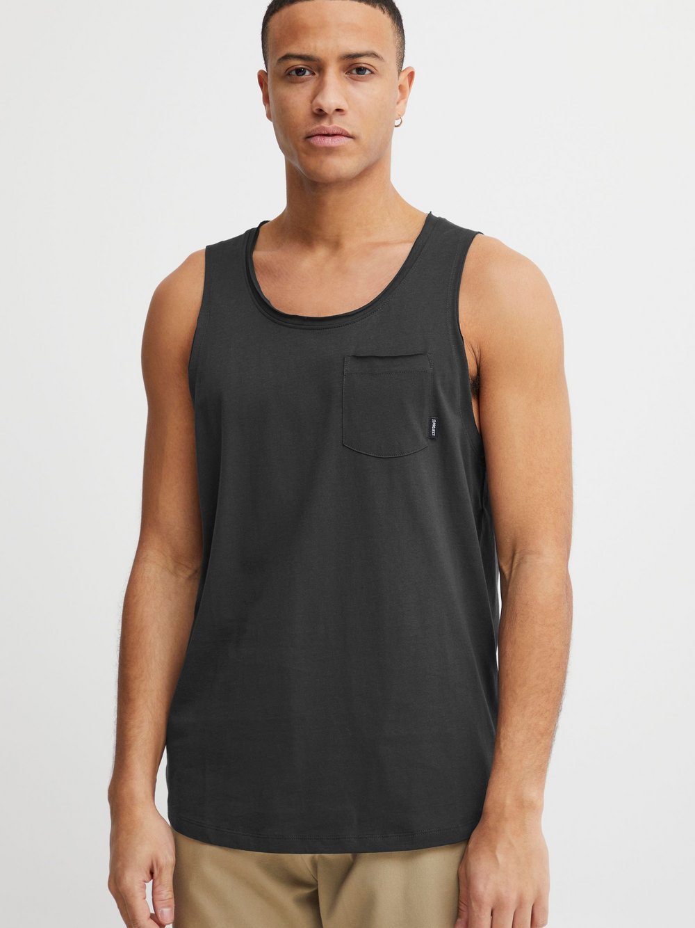 Solid Tanktop Herren Baumwolle bedruckt