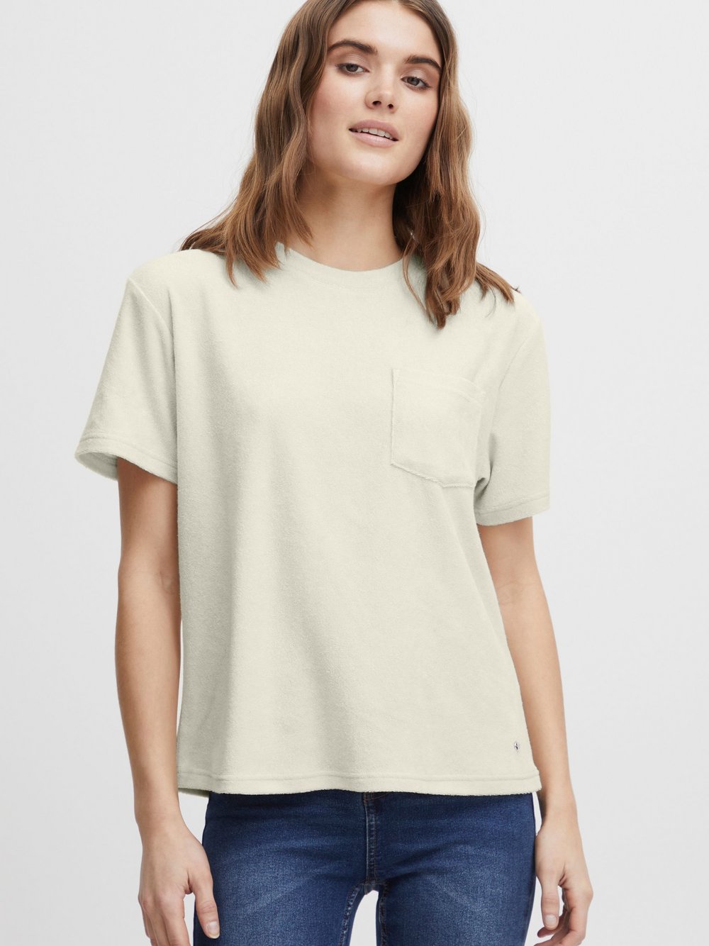 OXMO T-Shirt Damen Baumwolle gestreift