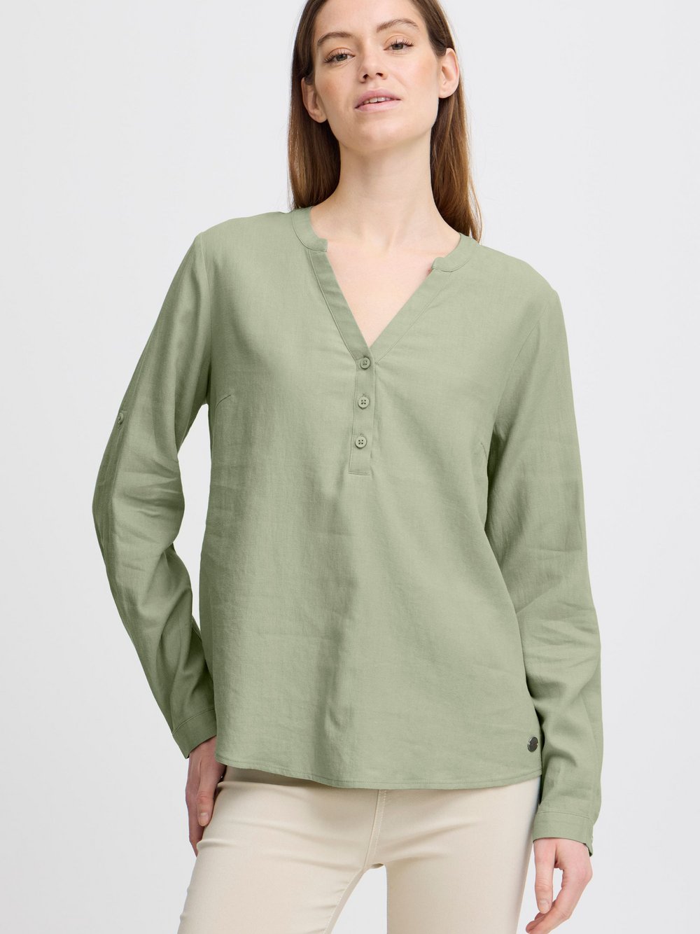 OXMO Langarmbluse Damen