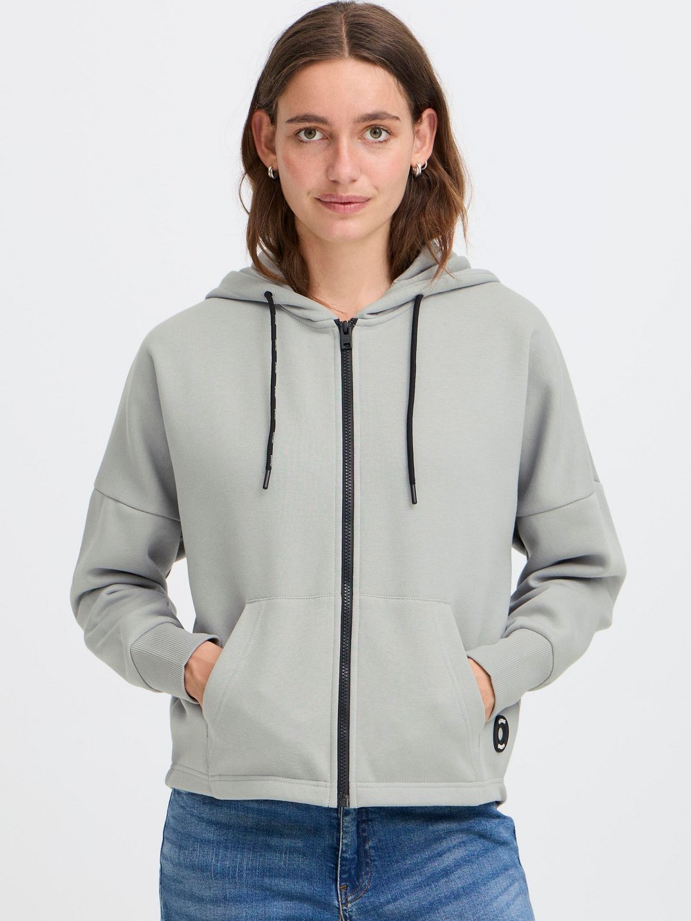 OXMO Strickjacke Damen meliert