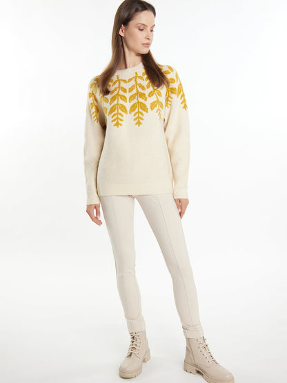 Usha Strickpullover Damen gemustert