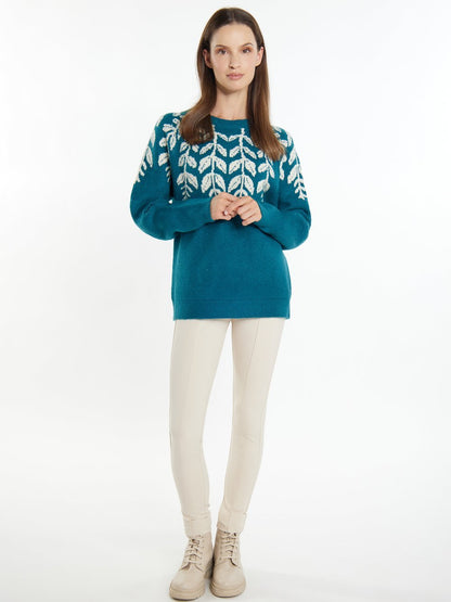 Usha Strickpullover Damen gemustert