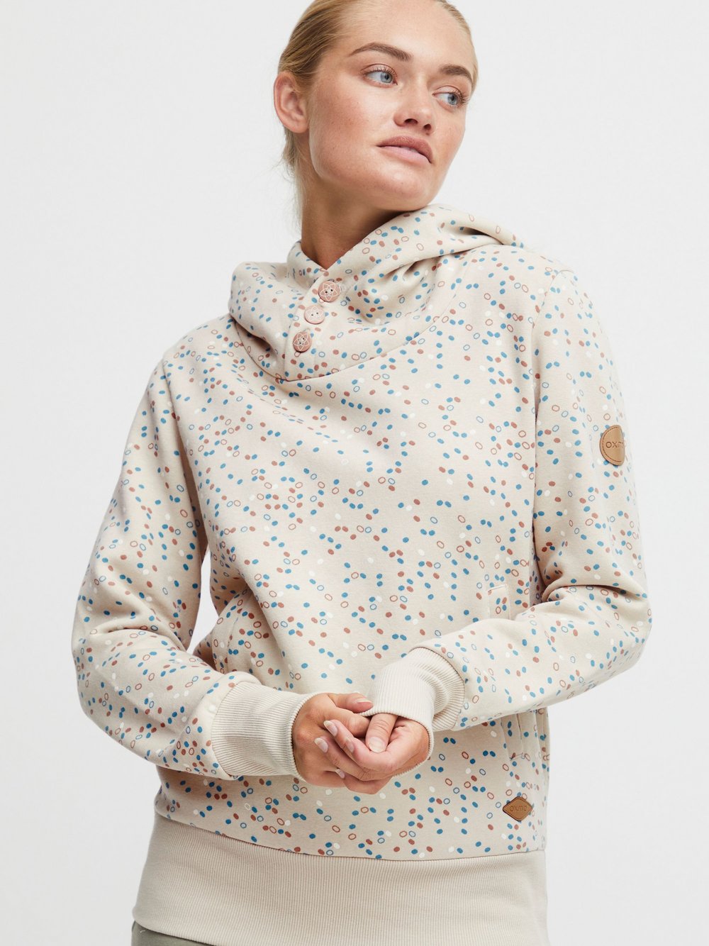 OXMO Hoodie Damen gestreift